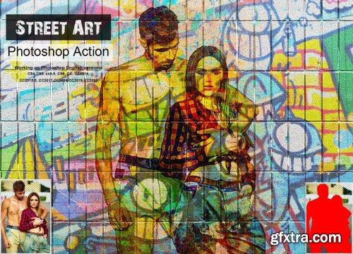 CreativeMarket - Street Art Photoshop Action 5351422