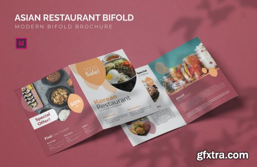 Asian Restaurant - Bifold Brochure