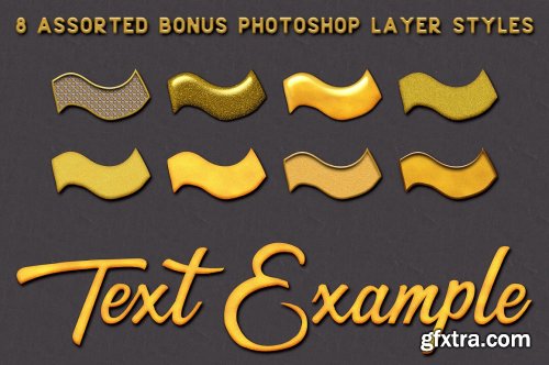 CreativeMarket - Gold Bling Photoshop Layer Styles 5115006