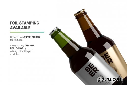 CreativeMarket - Beer Bottle Mockup 5013899