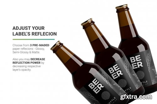 CreativeMarket - Beer Bottle Mockup 5013899