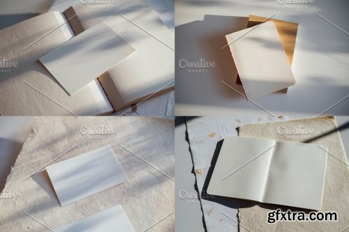 CreativeMarket - Glaze Paper Mockups Set 01 5000601