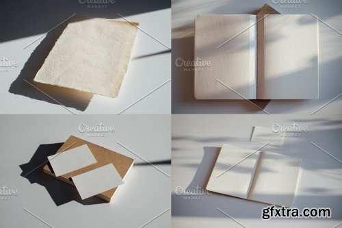 CreativeMarket - Glaze Paper Mockups Set 01 5000601