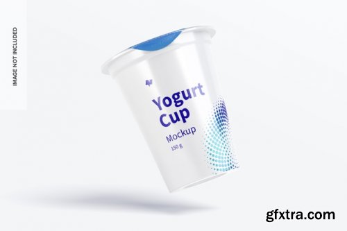 150 g yogurt cups mockup