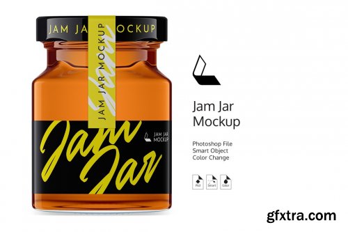 CreativeMarket - Jar Jam Mockup #5 4821299