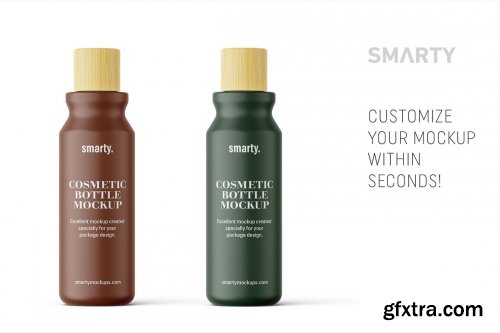 CreativeMarket - Matt cosmetic bottle mockup 4817004