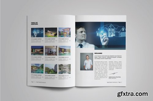 CreativeMarket - A5 Real Estate Catalogue / Brochure 4895726