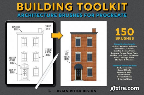 CreativeMarket - Building Toolkit For Procreate 5012404