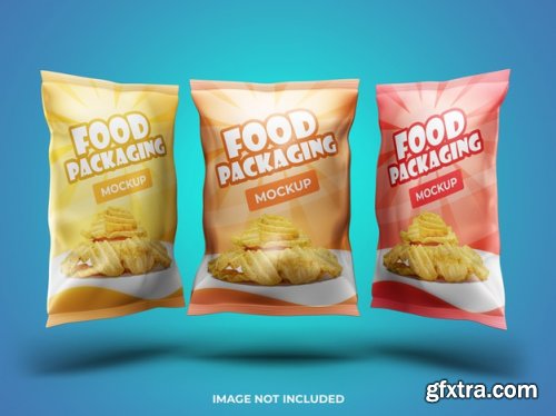 Food packaging presentation mockup