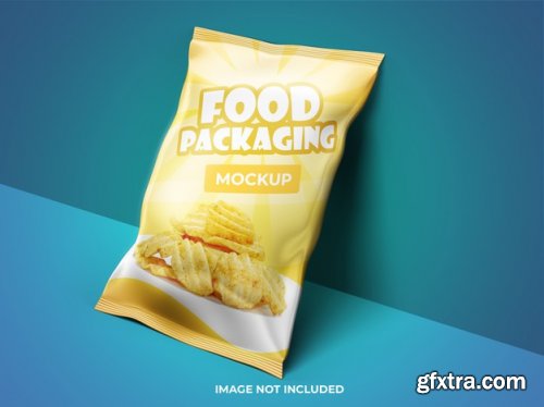 Food packaging presentation mockup