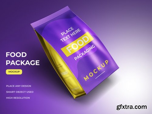 Food packaging presentation mockup