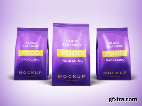 Food packaging presentation mockup