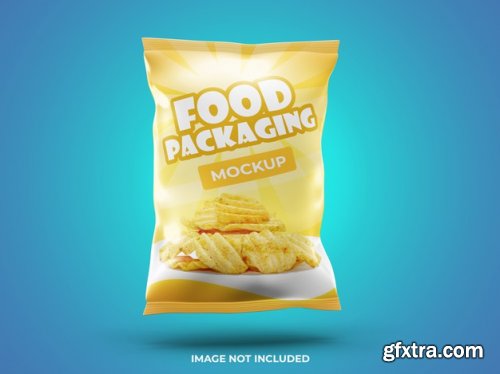 Food packaging presentation mockup