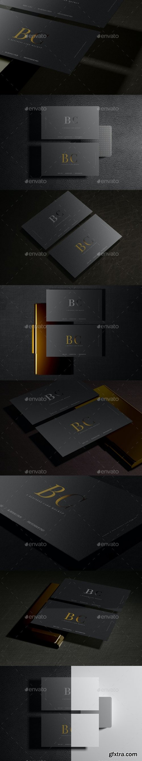 GraphicRiver - Dark Business Card Mockups 29316158