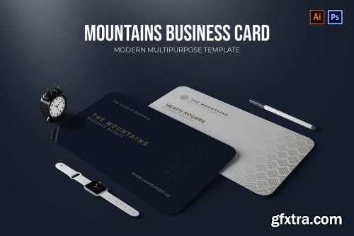 elements.envato - The Mountains Agency - Business Card