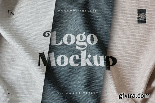 Fabric Print Effect Logo Mockup 5550468