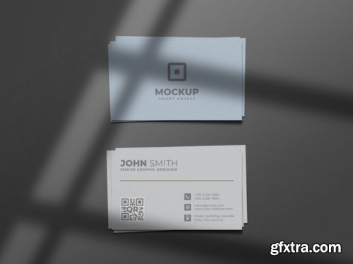 Minimal and clean business card mockup