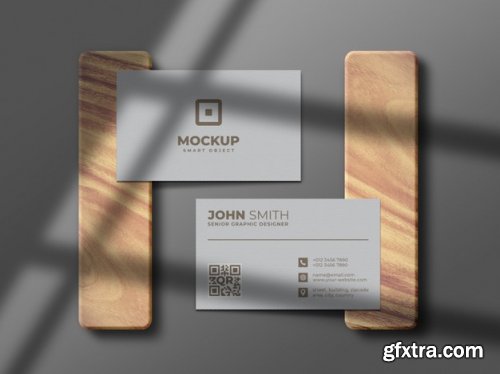 Minimal and clean business card mockup