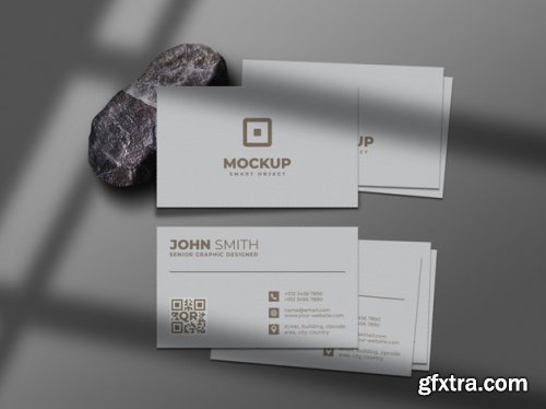 Minimal and clean business card mockup