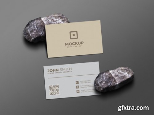 Minimal and clean business card mockup