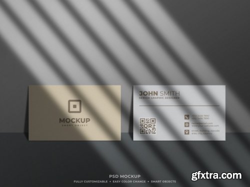 Minimal and clean business card mockup