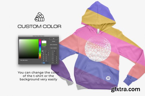 CreativeMarket - Bella Canvas Youth Pullover Mockups 5444511