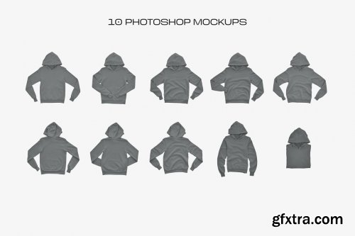 CreativeMarket - Bella Canvas Youth Pullover Mockups 5444511