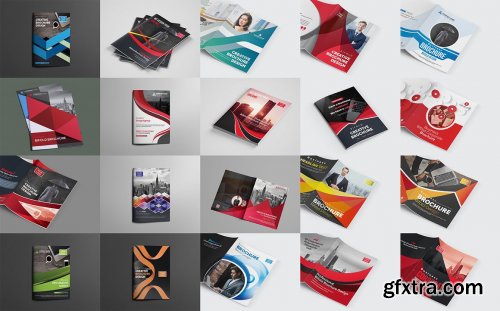 CreativeMarket - Ultimate Bifold Brochure Bundle 4615334