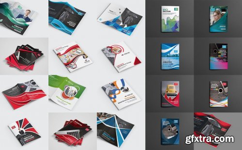 CreativeMarket - Ultimate Bifold Brochure Bundle 4615334