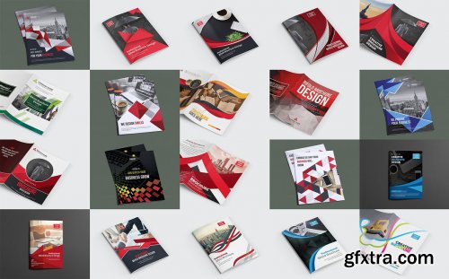 CreativeMarket - Ultimate Bifold Brochure Bundle 4615334