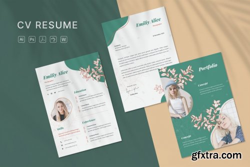 Beauty Woman CV Resume