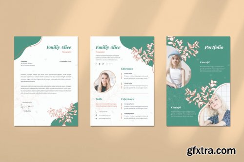 Beauty Woman CV Resume