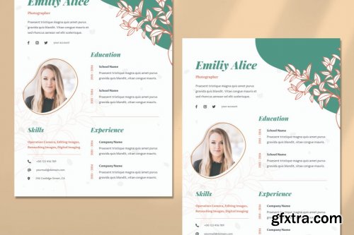 Beauty Woman CV Resume