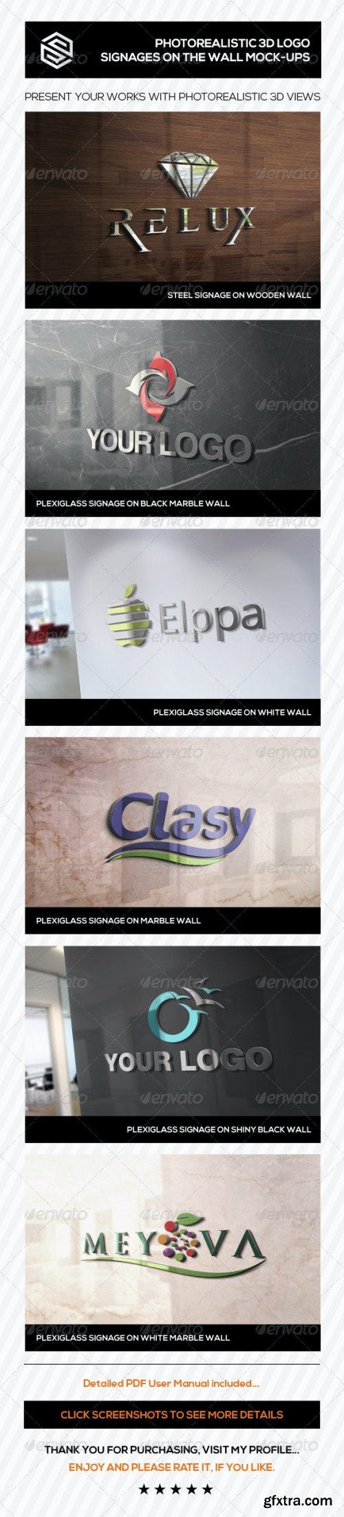 GraphicRiver - Photorealistic 3D Logo Signage Mock-Ups 8026345