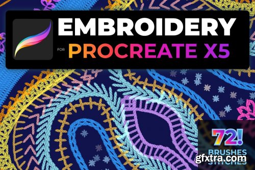CreativeMarket - Embroidery for PROCREATE X5 5555767