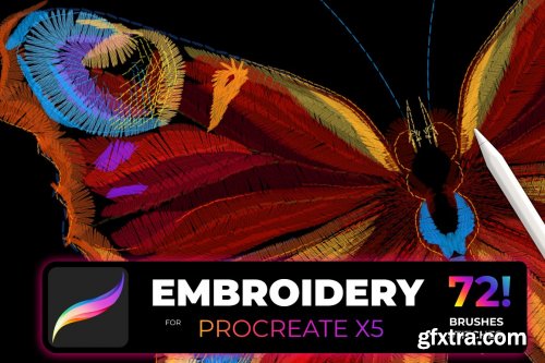 CreativeMarket - Embroidery for PROCREATE X5 5555767