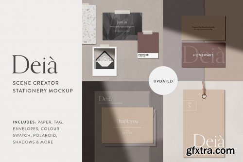 CreativeMarket - Deia Stationery Mockup Scene Creator 3035457