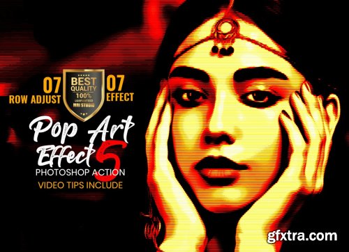 CreativeMarket - Pop Art Effect Photoshop Action 4883415