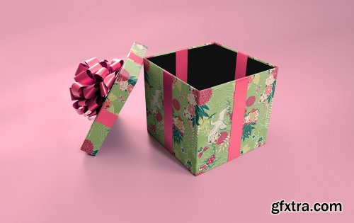 CreativeMarket - Blank Giftbox Mockup 5585795