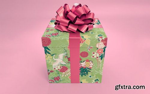 CreativeMarket - Blank Giftbox Mockup 5585795