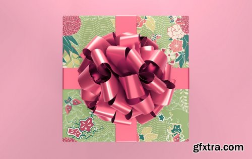 CreativeMarket - Blank Giftbox Mockup 5585795