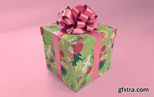 CreativeMarket - Blank Giftbox Mockup 5585795