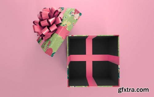 CreativeMarket - Blank Giftbox Mockup 5585795