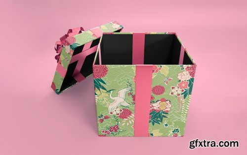 CreativeMarket - Blank Giftbox Mockup 5585795