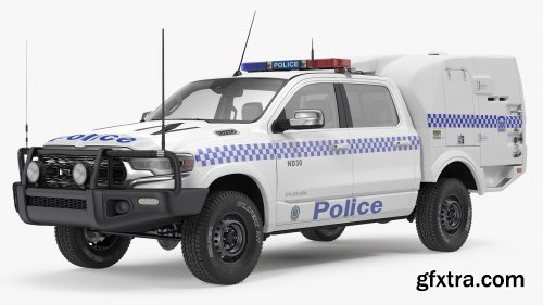 Paddy Wagon Dodge RAM 1500 Rigged model