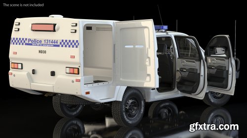 Paddy Wagon Dodge RAM 1500 Rigged model