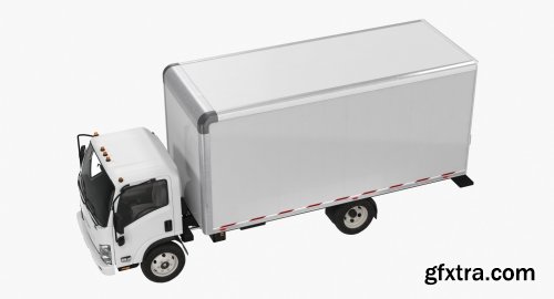  Box Truck Isuzu NPR 2018 Rigged 