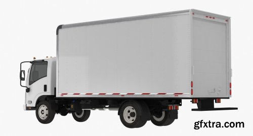  Box Truck Isuzu NPR 2018 Rigged 