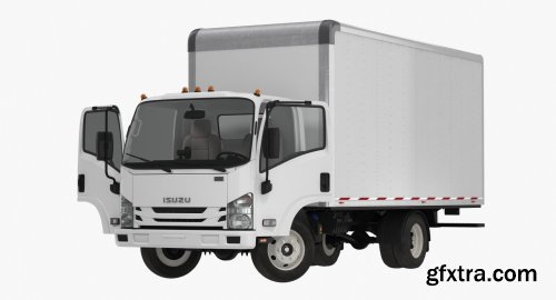  Box Truck Isuzu NPR 2018 Rigged 