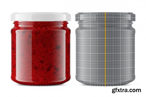 CreativeMarket - Raspberry Jam Jar #6 Mockup 4892600